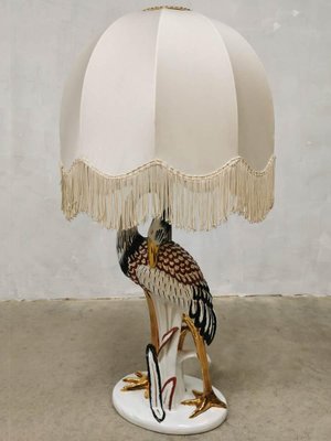 Italian Ceramic Heron Table Lamp for sale at Pamono
