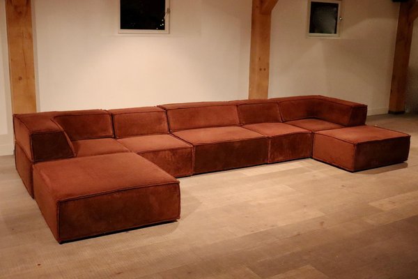 Brown Modular Trio Sofa by Team Form AG for 1970s, Set of 3 for sale at Pamono