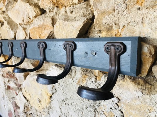 Large Coat Rack With 9 Hooks For At Pamono Large Coat Rack With 9 Hooks For, Large Wrought Iron Coat Racks