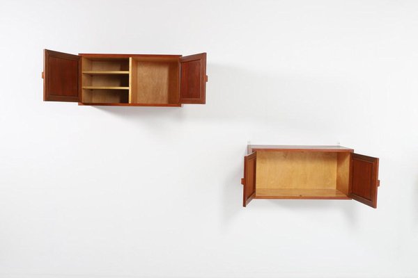 Danish Modern Wall Cabinets by Johannes Andersen 1960s Set of 2