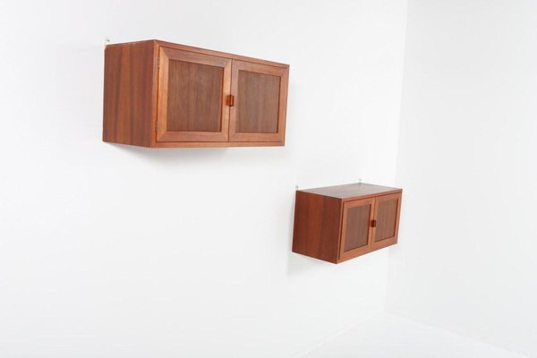 Danish Modern Wall Cabinets by Johannes Andersen 1960s Set of 2