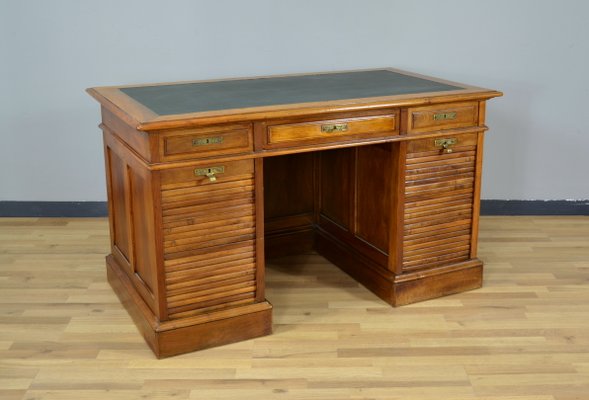 Oak Desk With Shutters Italy 1930s For At Pamono Oak Desk With Shutters Italy 1930s, Antique Oak Desk Value