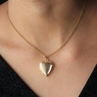 18 Karat Rose Gold Heart Shaped Pendant 