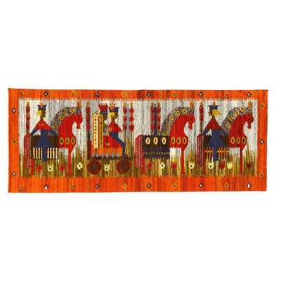 Vintage Polish Hand Woven Tapestry for sale at Pamono