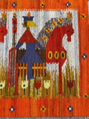 Vintage Polish Hand Woven Tapestry for sale at Pamono