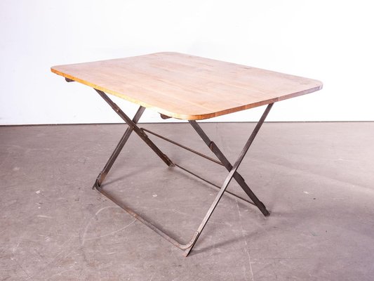 Contemporary Oak Folding Console Square Dining Table