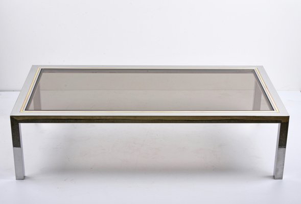 Brass rectangular store coffee table