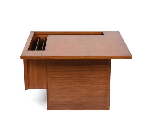 Magazine Rack 40x26.5x38.5 cm Solid Wood Walnut offi / Plywood