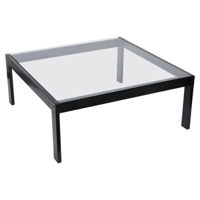 Black parsons sales coffee table