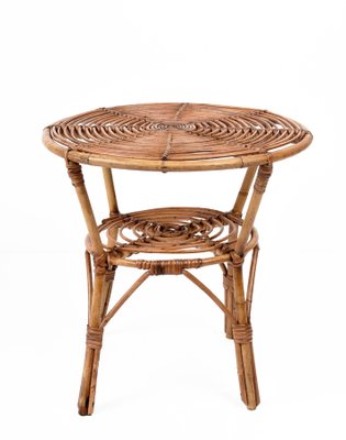 Bamboo outdoor store side table