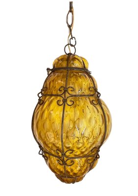 Glass cage pendant light hotsell
