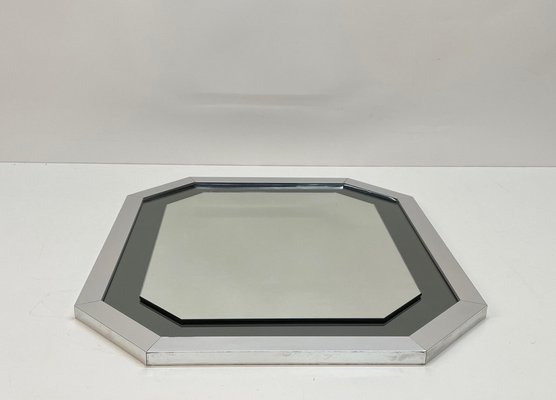 Mid Century Italian Octagonal Mirror, Beveled Round Mirror Artminds