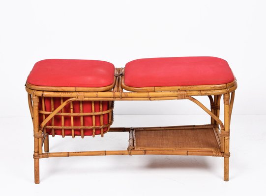 Rattan store bamboo bench