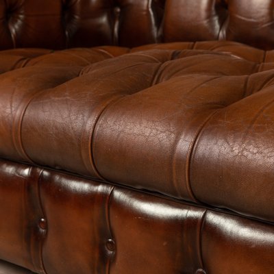 Chesterfield Leather Sofa, English Style Leather Sofa