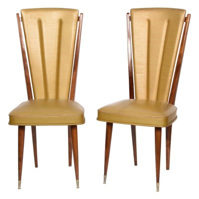 Vinyl upholstered dining chairs hot sale