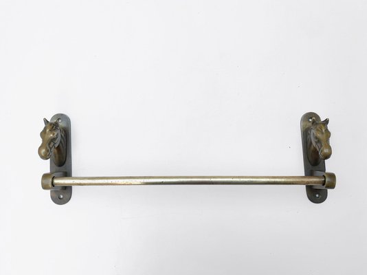 Mid-Century Italian Solid Brass Towel Holder, 1950s for sale at Pamono