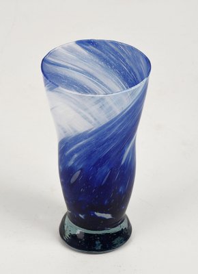 Vase Fleur Abstrait En Verre De Murano - Bleu - Fabriqué En Italie - Murano GlassOfVenice