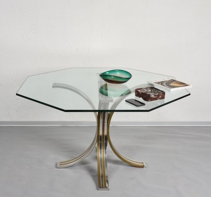 Octagon glass table deals