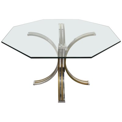 Octagon glass table top deals