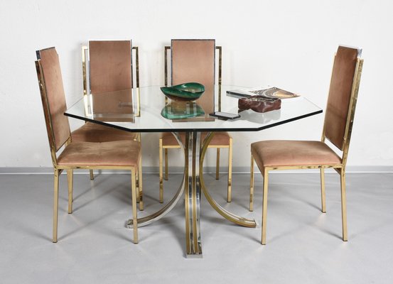 Octagonal dining hot sale table and chairs