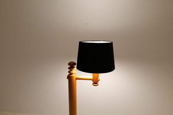 Scandinavian Modern Pine Sculptural, Uno Floor Lamp