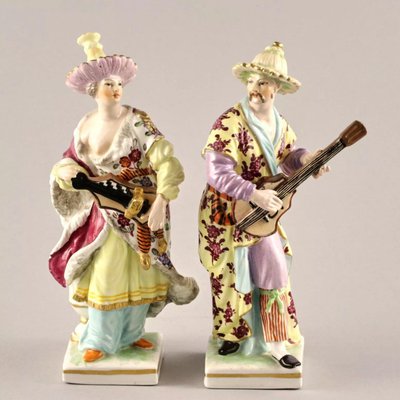 Set of Two KPM Porcelain Figurines