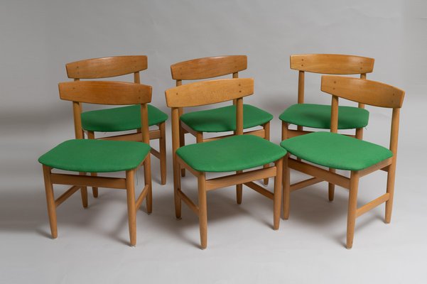 Scandinavian Modern Oak Dining Room, Swedish Style Dining Room Chairs