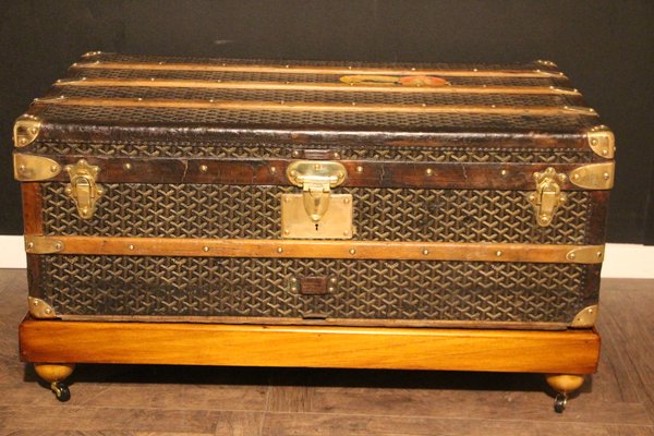 goyard steamer trunk
