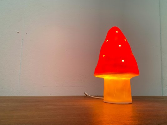 Postmodern German Plastic Mushroom Table Lamp from Heico