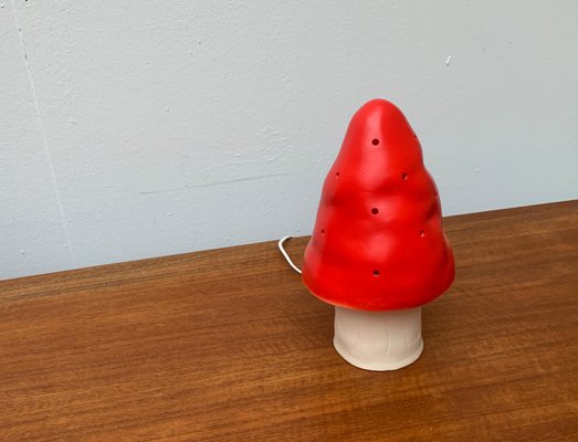 Vintage plastic mushroom lamp on sale