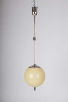 Lámpara colgante niquelada, años 30 venta en Pamono