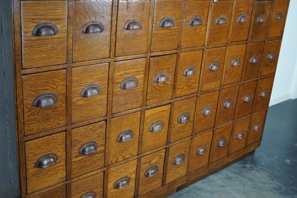 Dutch Industrial Oak Apothecary Cabinet, Antique Apothecary Cabinet Australia