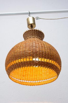 Vintage wicker hanging light new arrivals