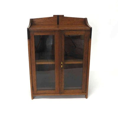 Art Deco And Amsterdam School, Small Wooden Wall Display Cabinets