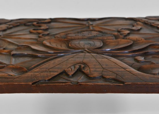 Art Nouveau Japanese Carved Side Table from Liberty Co for sale