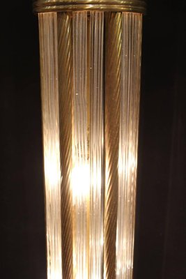 mid century gold floor lamp