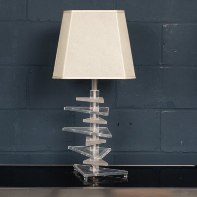 Mid 20th Century American Stacked Acrylic Table Lamps Set of 2 for sale at Pamono