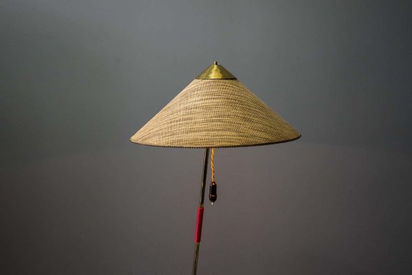 Italian Floor Lamp with Original Shade 