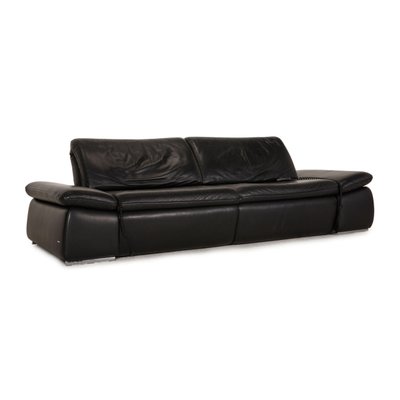 Black Leather Evento 2 Seat Sofa With, Used Natuzzi Leather Sofa