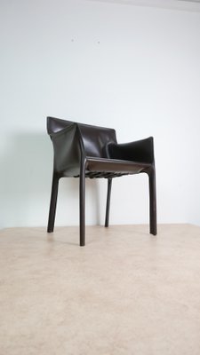 Cocoa Saddle Leather Chair by Matteo Grassi, Italy, 1970s for sale