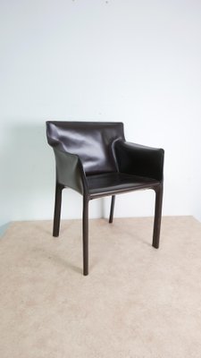 Cocoa Saddle Leather Chair by Matteo Grassi, Italy, 1970s for sale