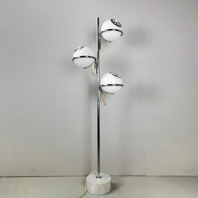 Vintage Space Age Floor Lamp With 3 Glass Lights In The Style Of Gino Sarfatti 1970s For At Pamono Vintage Space Age Floor Lamp With 3, Replacement Glass Light Shades Floor Lamps