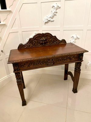 Antique oak side on sale table