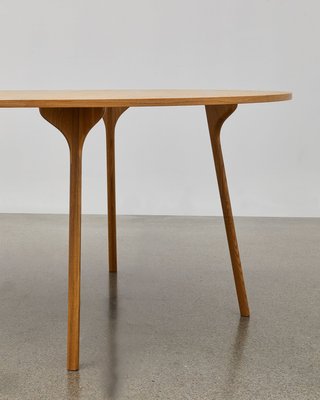 Ph Circle Table 1270x1820mm Natural, White Oak Furniture Legs