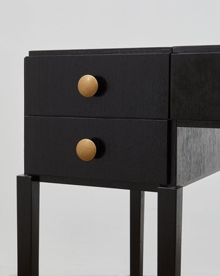 Black and on sale oak dressing table