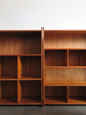 Danish Teak Bookcases by Grete Jalk 1950s Set of 2 for sale at