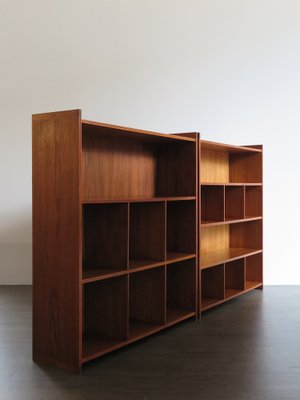 Danish Teak Bookcases by Grete Jalk 1950s Set of 2 for sale at