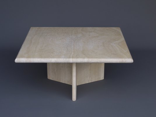 Italian Travertine Marble Coffee Table. 1970s