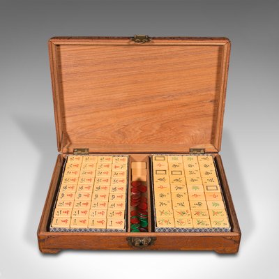 Antique Mah Jongg Set With Wood Case . Mahjong Set . Mah Jongg 
