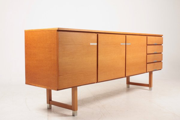 Mid Century Oak Low Sideboard by Ejgil Petersen 1960s for sale at